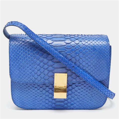 celine python medium classic box bag|Celine box bag review.